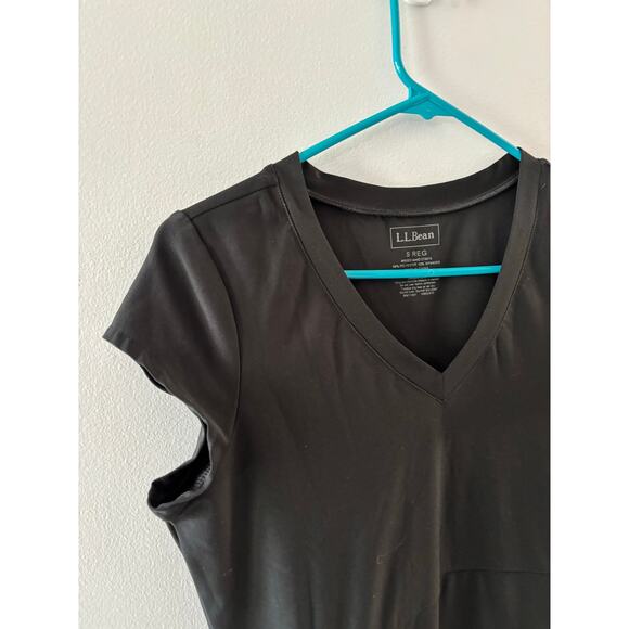 L.L. Bean Womens V-neck Dress Size Small Black Activewear Outdoors Athleisure - Picture 6 of 6